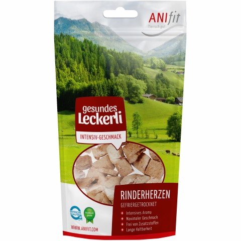 Hond Kat Accessories Snacks Runderhart 35g 1 Stuk -1- Anifit